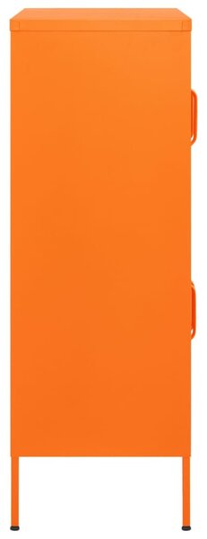 Narancssárga acél tárolószekrény 80 x 35 x 101,5 cm