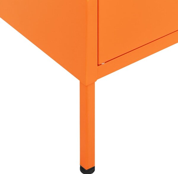 Narancssárga acél tárolószekrény 80 x 35 x 101,5 cm