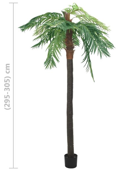 Zöld cserepes műdatolyapálma 305 cm