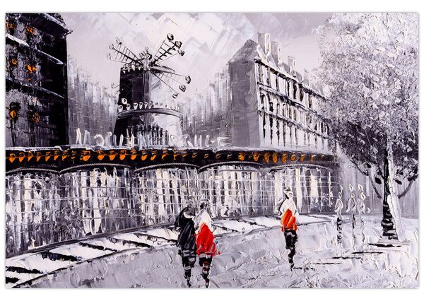 Kép - Olajfestmény a városról II. (90x60 cm)