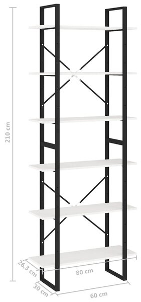 Fehér tömör fenyőfa magasszekrény 80 x 30 x 210 cm