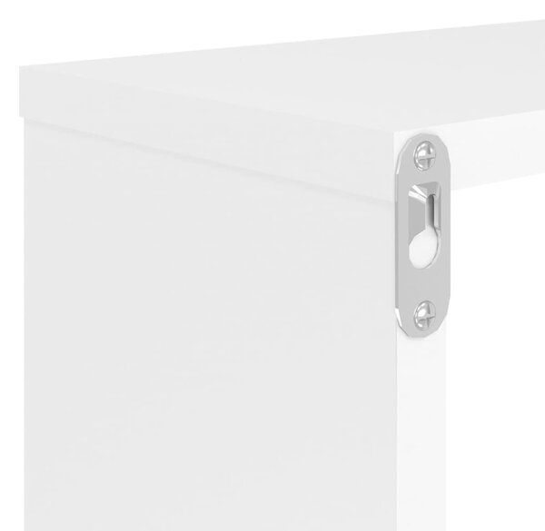 VidaXL 2 db fehér szerelt fa fali kockapolc 80 x 15 x 26,5 cm