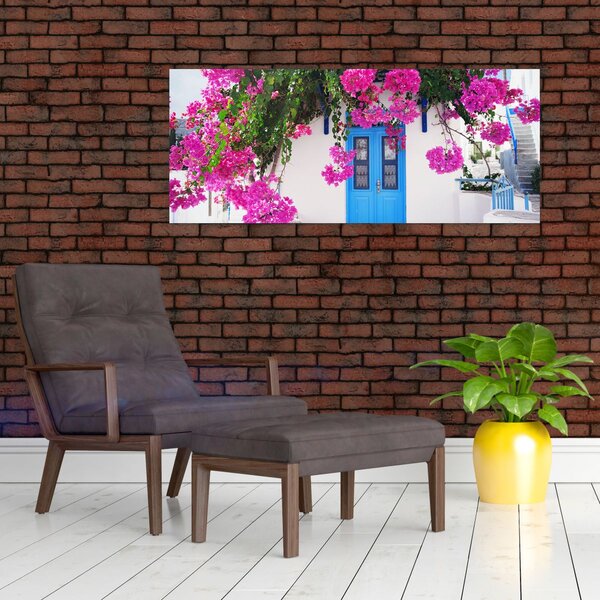 Kép - Hagyományos görög ház (120x50 cm)