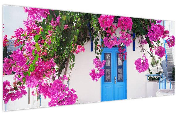 Kép - Hagyományos görög ház (120x50 cm)