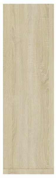 2 db sonoma tölgy színű szerelt fa fali polc 50 x 15 x 50 cm