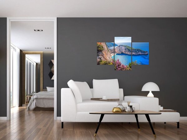 Kép - Navagio strand, Görögország (90x60 cm)