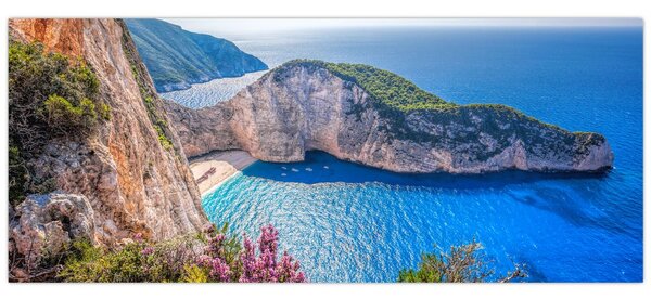 Kép - Navagio strand, Görögország (120x50 cm)