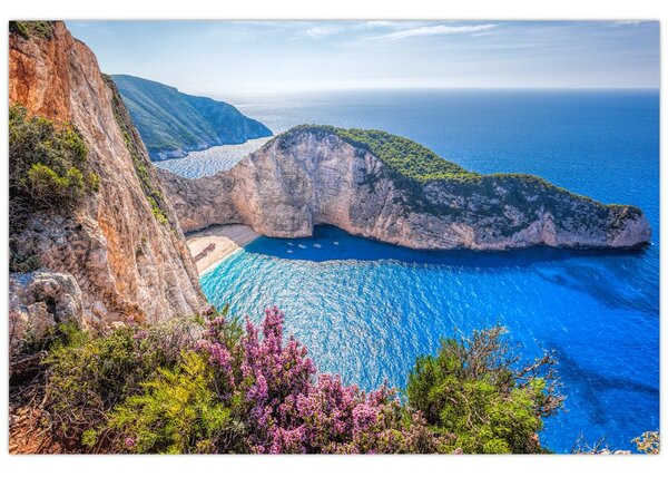 Kép - Navagio strand, Görögország (90x60 cm)