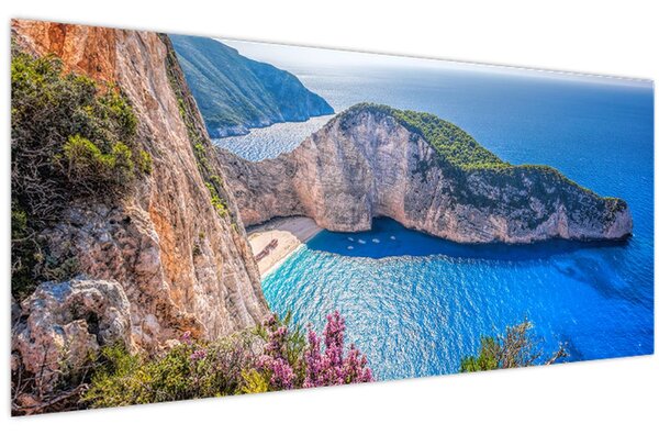Kép - Navagio strand, Görögország (120x50 cm)