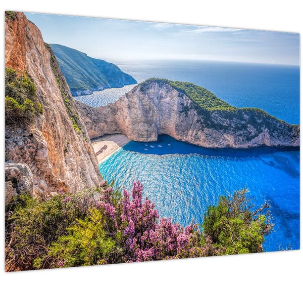 Kép - Navagio strand, Görögország (70x50 cm)