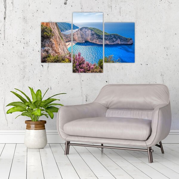 Kép - Navagio strand, Görögország (90x60 cm)