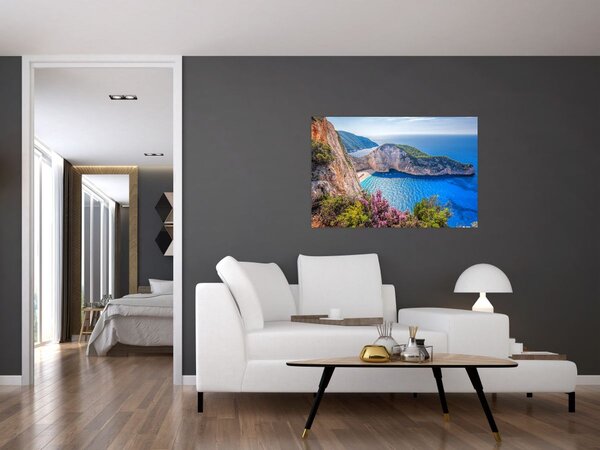 Kép - Navagio strand, Görögország (90x60 cm)