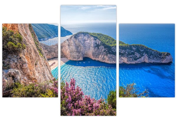 Kép - Navagio strand, Görögország (90x60 cm)