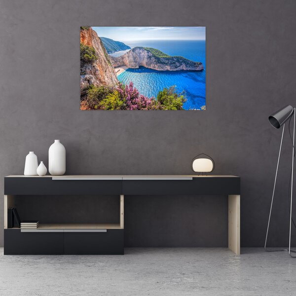 Kép - Navagio strand, Görögország (90x60 cm)