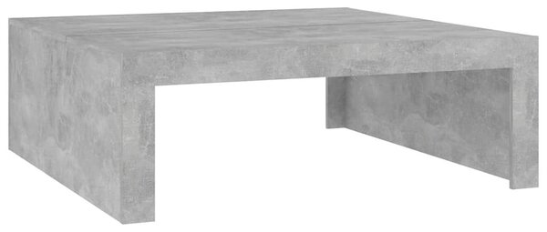 Betonszürke szerelt fa dohányzóasztal 100 x 100 x 35 cm