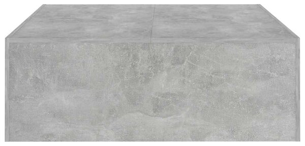 Betonszürke szerelt fa dohányzóasztal 100 x 100 x 35 cm