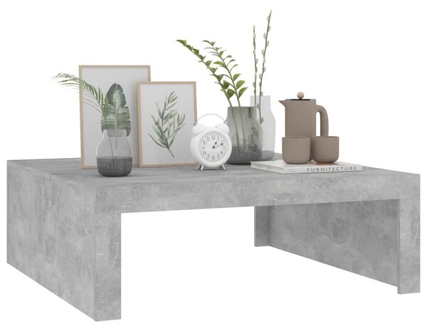 Betonszürke szerelt fa dohányzóasztal 100 x 100 x 35 cm