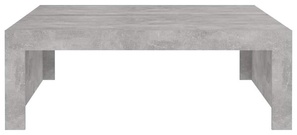 Betonszürke szerelt fa dohányzóasztal 100 x 100 x 35 cm