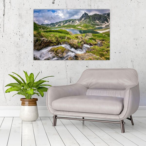 Kép - Kilátás a Rila hegyre (90x60 cm)