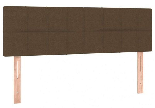 Modern Ágy - Sötétbarna Szövet - 140x190 cm