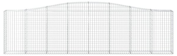 Íves horganyzott vas gabion kosár 400x30x100/120 cm