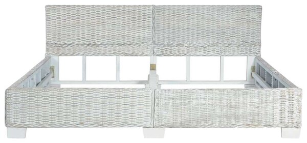 Rattan Ágykeret - 180x200 cm - Szürke