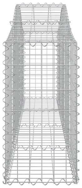 Íves horganyzott vas gabion kosár 200x30x60/80 cm