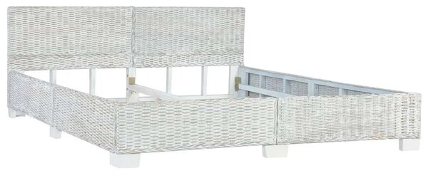 Rattan Ágykeret - 180x200 cm - Szürke