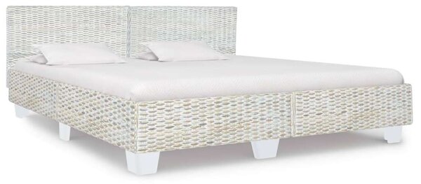 Rattan Ágykeret - 180x200 cm - Szürke