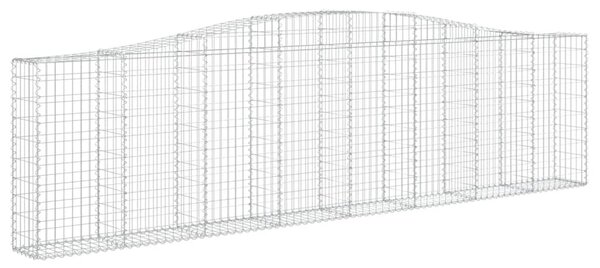 Íves horganyzott vas gabion kosár 400x30x100/120 cm