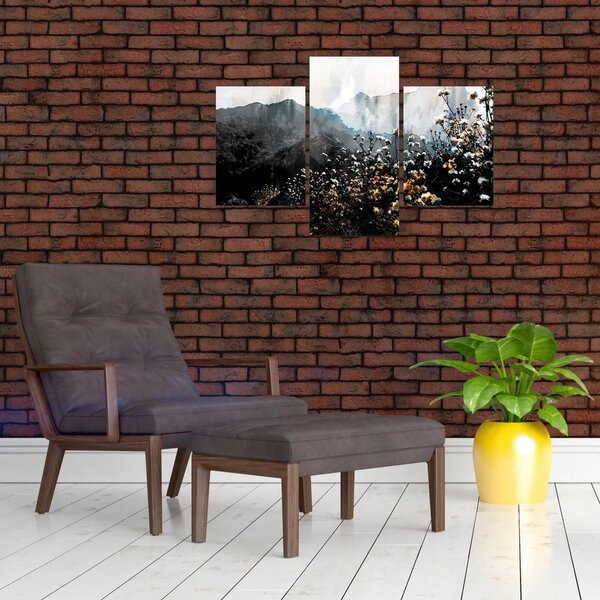Kép - Vadvirágok illusztrációja (90x60 cm)