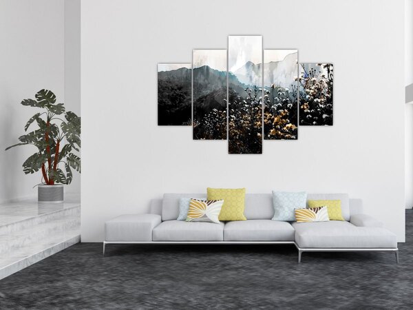 Kép - Vadvirágok illusztrációja (150x105 cm)