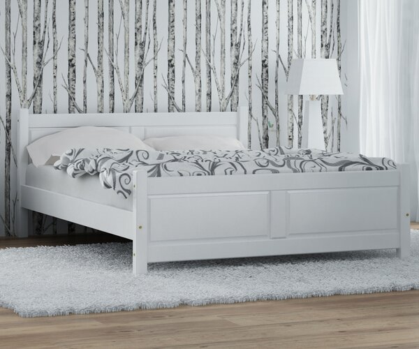Lena fenyő ágy 160x200 fehér