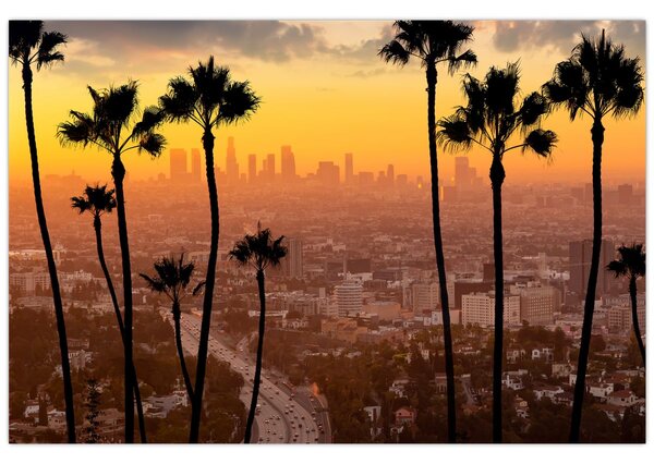 Kép - Los Angeles panorámája (90x60 cm)
