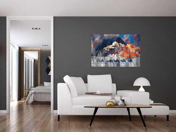 Kép - A sweathouse-ok illusztrációja (90x60 cm)