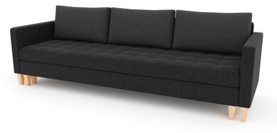 OSLO II nagyméretű kinyitható kanapé Fekete
