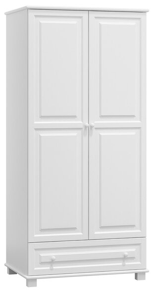 Fehér tömör fenyő szekrény 2Dc1 80 széles akasztós
