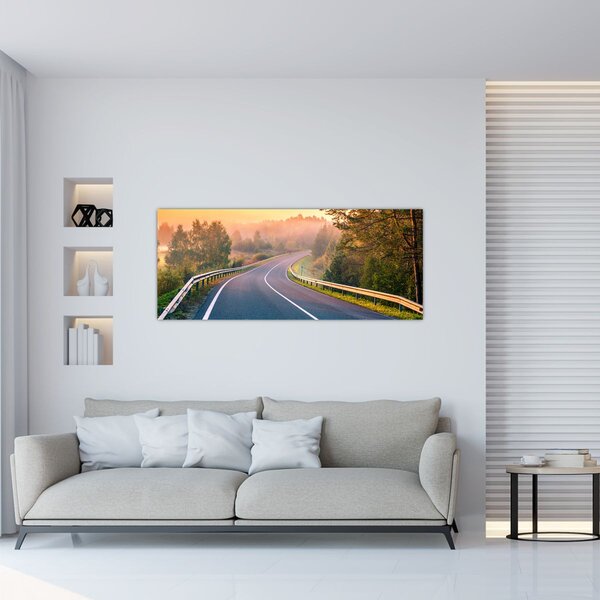 Kép - Az utazás napfelkeltekor (120x50 cm)