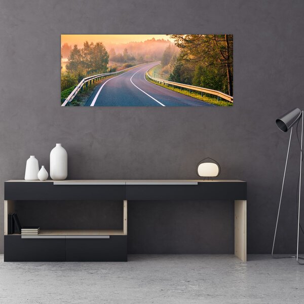 Kép - Az utazás napfelkeltekor (120x50 cm)
