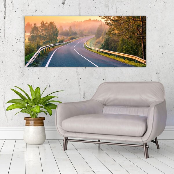 Kép - Az utazás napfelkeltekor (120x50 cm)