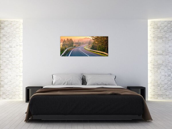 Kép - Az utazás napfelkeltekor (120x50 cm)