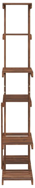 Tömör fenyőfa virágtartó állvány 75x25x140,5 cm