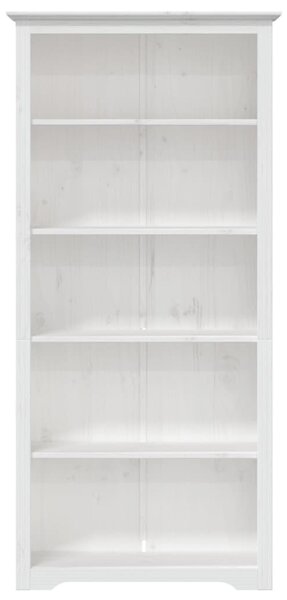 BODO fehér tömör fenyőfa könyvszekrény 82 x 40 x 173 cm
