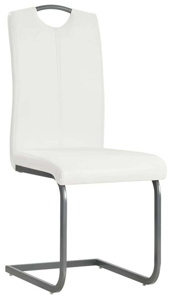 Modern Étkezőszék - Fehér Műbőr - 2 db
