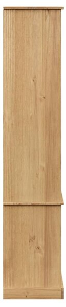 VIGO üvegvitrines tömör fenyőfa éjjeliszekrény 85x35x170 cm