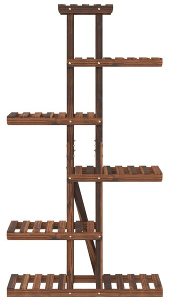 Tömör fenyőfa virágtartó állvány 75x25x140,5 cm