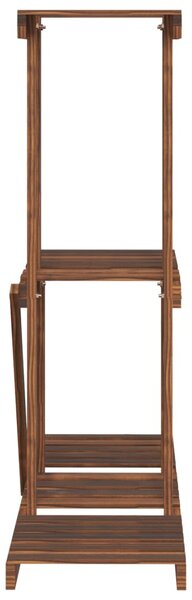 Tömör fenyőfa virágtartó állvány 81 x 25 x 75,5 cm