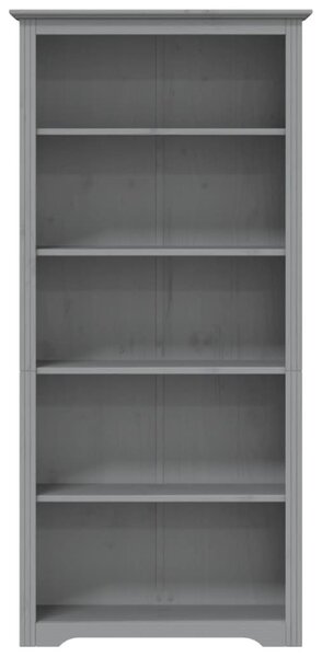 BODO szürke tömör fenyőfa könyvszekrény 82 x 40 x 173 cm