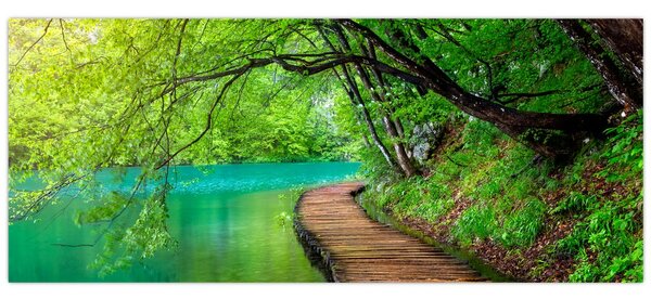 Kép - Plitvicei-tavak (120x50 cm)