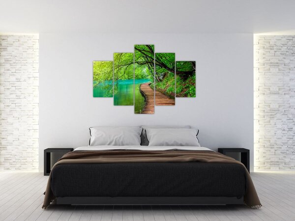 Kép - Plitvicei-tavak (150x105 cm)